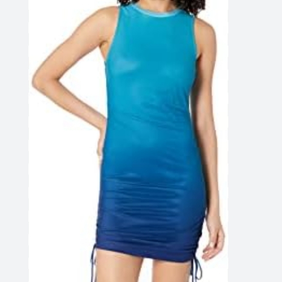 BB Dakota Dresses & Skirts - BB Dakota Steve Madden Deep Skies Blue Ombre Sleeveless‎ Adjustable Dress Size M